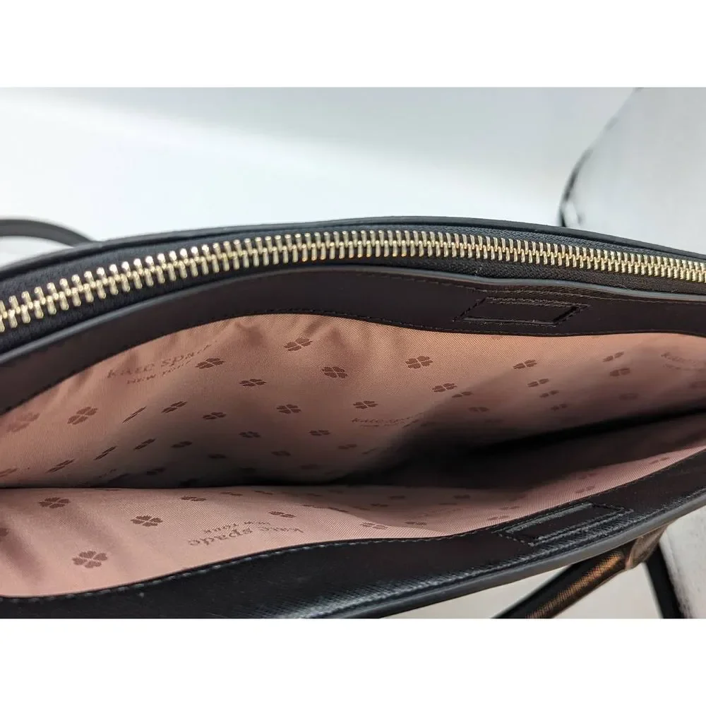 kate spade Black Leather Laptop Bag